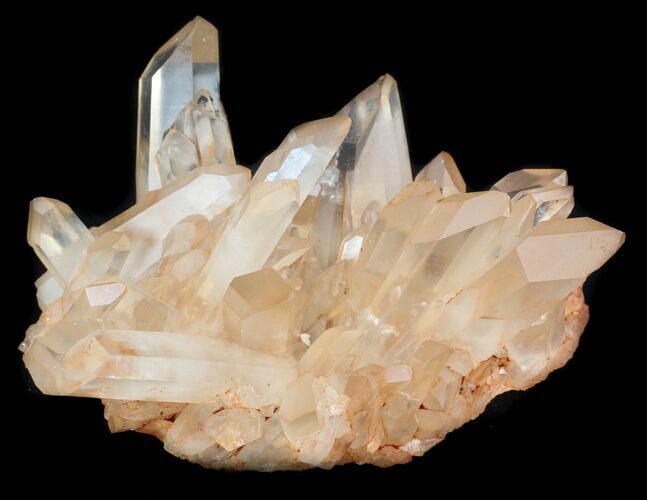 Tangerine Quartz Crystal Cluster - Madagascar #36201